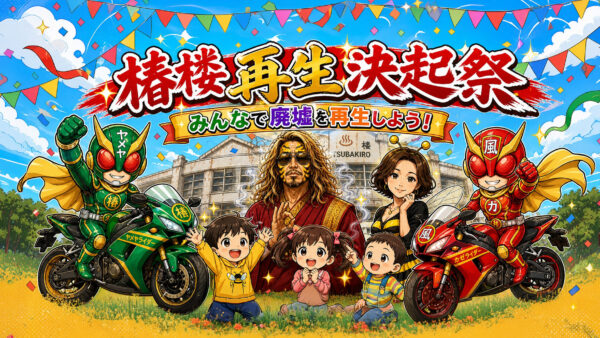【廃墟再生啓発活動】廃墟『椿楼』再生決起祭が終了しました！